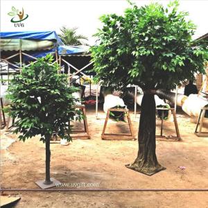 Quality UVG artificial trees for home decor and indoor fake banyan tree for wedding room decoration GRE063 wholesale