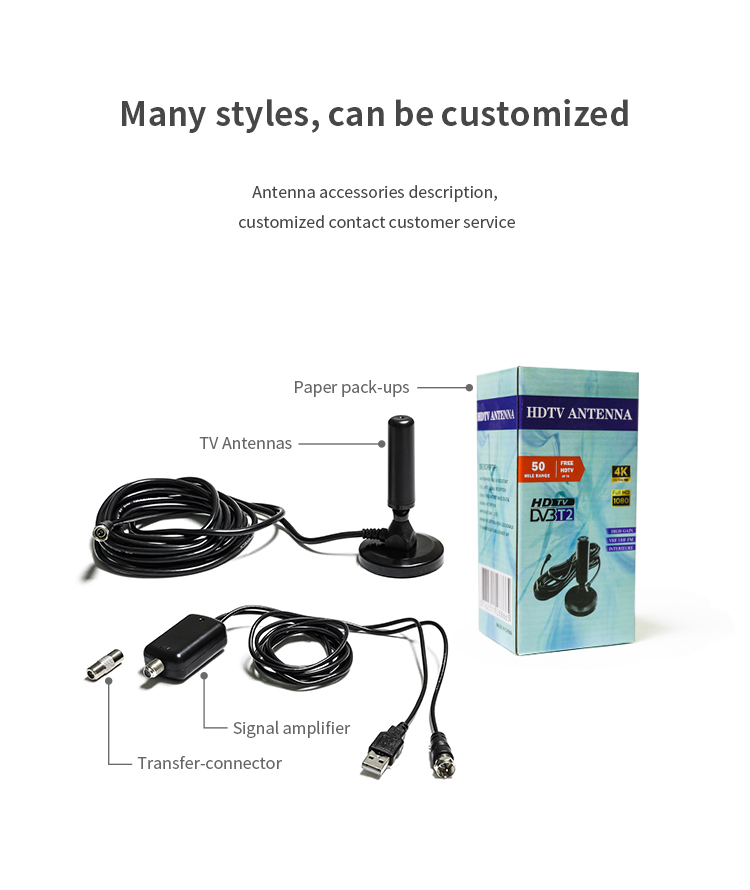 147-230mhz/470-862mhz Star Antenna-tv-cinese 100 Miles Car Satellite Outdoor Antennas