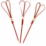9cm Disposable Heart Shaped Decorative Bamboo Food Picks Toothpicks For Wedding