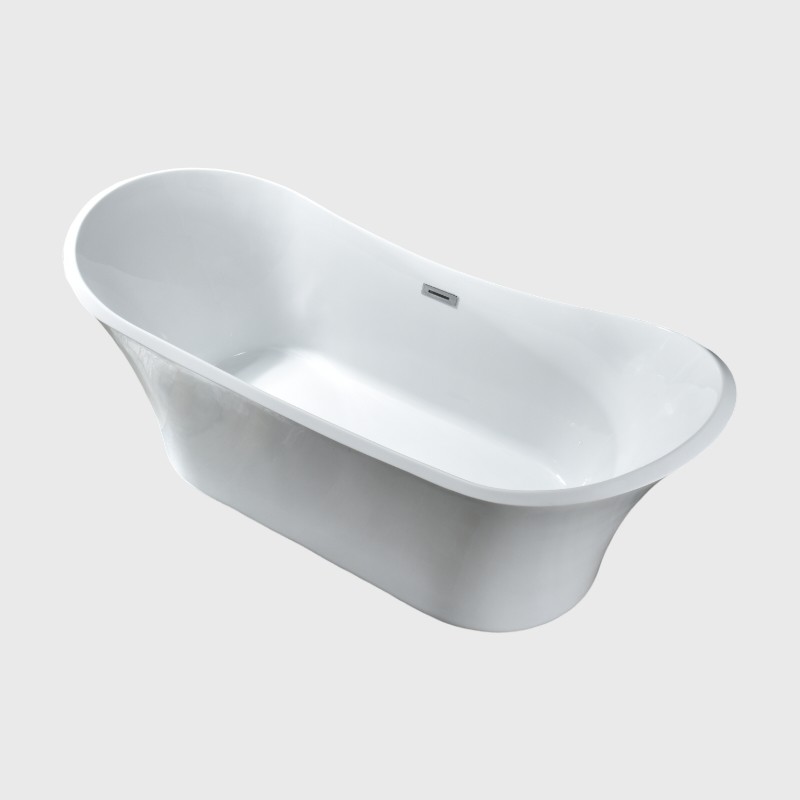 Sustainable Resin Acrylic Soaking Tubs Solid Surface 59 x 30 Freestanding