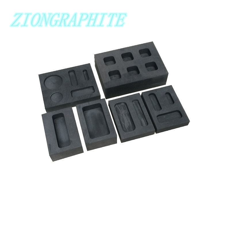 Long Service Time Black Graphite Tank Furnace Jewelry Casting Mold Crucible Melting Tool Ingot Mold