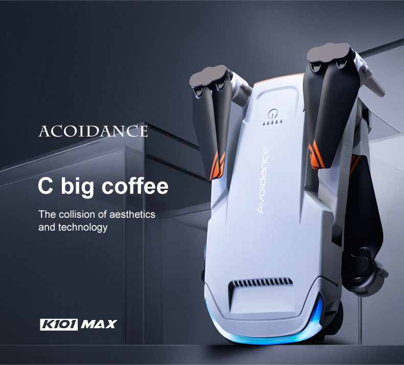 Beginner Operator Skill Level K101 Max Drone 4k Camera and GGPS Mini Toy Drone with 18-25 Minutes Maximum Flight Time