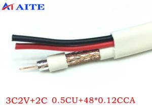 Quality 3C2V CCTV Coaxial Siamese Video Cable CCA Braid PVC Outer Jacket wholesale