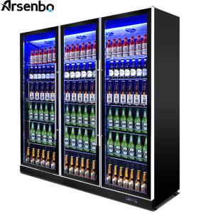 Quality 50Hz Glass Commercial Display Refrigerator Multipurpose 480W wholesale