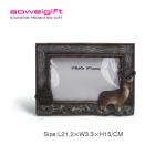 Cartoon Deer Poly Resin Picture Frame Custom Size 3D Christmas Santa Claus