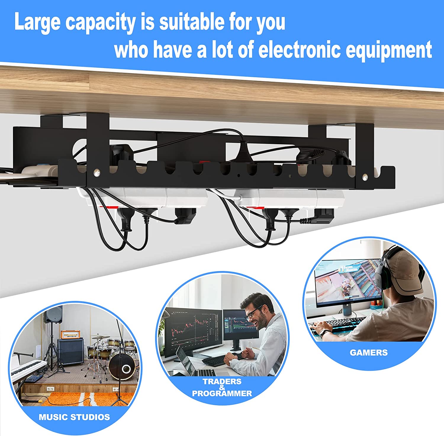 ISO9001 Rohs CE METAL Cable Management for Adjustable Cables Slot Holder in Steel Rack