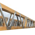 Floor Flat Roof Metal Web I Joists ISO9001 Rohs CE 16949 Silver Easi-Joist