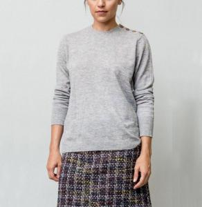 Quality WOMEN'S 33% SUPERFINE ALPACA, 32% EXTRAFINE MERINO WOOL, 35% POLYAMIDE KNITTED SWEATER ( PULLOVER ) wholesale