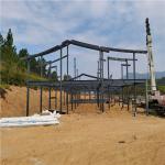 75mm Rock Wool Roof Tile Light Steel Structure Building
