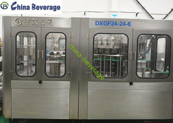 Small Carbonated Soft Drink Filling Machine , Pressure Carbonated Filling