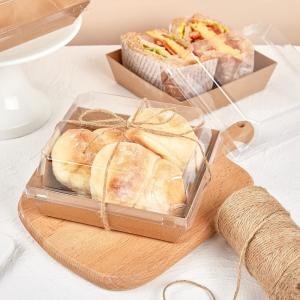 Quality Convenient Takeaway Bento Box for Fast Food Restaurants Made of Food Grade Kraft Paper wholesale