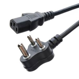 Quality Black Cable South Africa SABS Standard Home Appliances Power Cords Extension Cords for Residential / General-Purpose wholesale