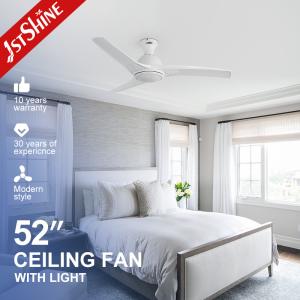 China CE Decorative Energy Saving Flush Mount Ceiling Fan With LED Light Remote Control on sale