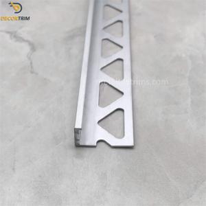 Quality L Shape Metal Tile Profile Trim Ceramic Tile Edging Strips Aluminum Trim wholesale