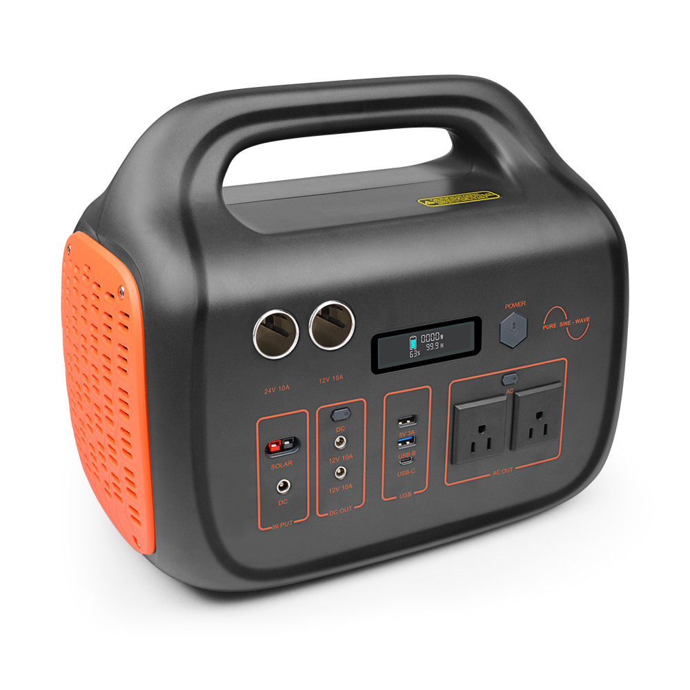 Waterproof 1000w Portable Battery Power Station Solar Generator AC 110V 220V