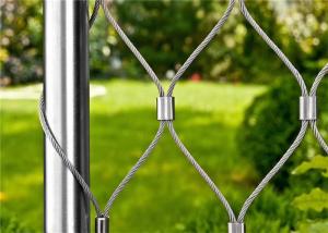 Quality 7 X 19 Light Architectural Wire Mesh / Ferruled X Tend Steel Mesh 80x80mm wholesale