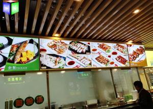 Quality Snap Frame Illuminated Menu Boards Lightbox Menu Display A0 - A4 Size wholesale