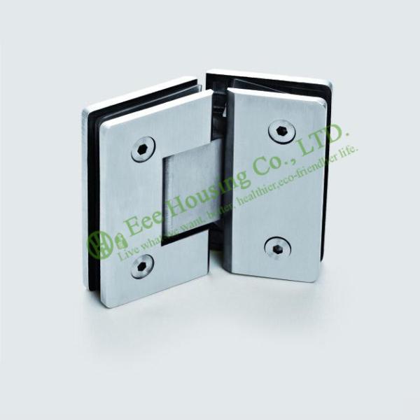 Cheap Satin finished 135 Degree Shower Door Hinge,Bathroom Glass Door hinge,135Degree Glass clip for sale