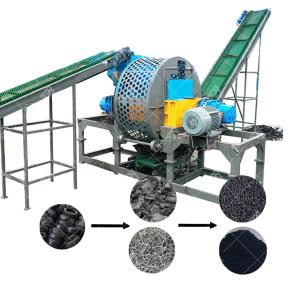 Quality Twin Shaft Tyre Waste Tire Shredder Car Tire Recycling Production Line wholesale