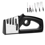 3 Slot Multifunctional Stainless Steel Knife Sharpener CPSIA Household Kitchen