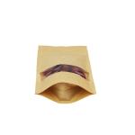 Transparent Window Food Grade 1100g Kraft Paper Pouches