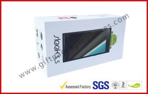 Quality White Cardboard Gift Boxes / Phone Case Box With C1S Paper Materials , Glossy Lamination wholesale