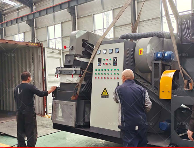 Long Service Life Scrap Cable Crusher Copper Wire Recycling Machine for 3000KG Weight