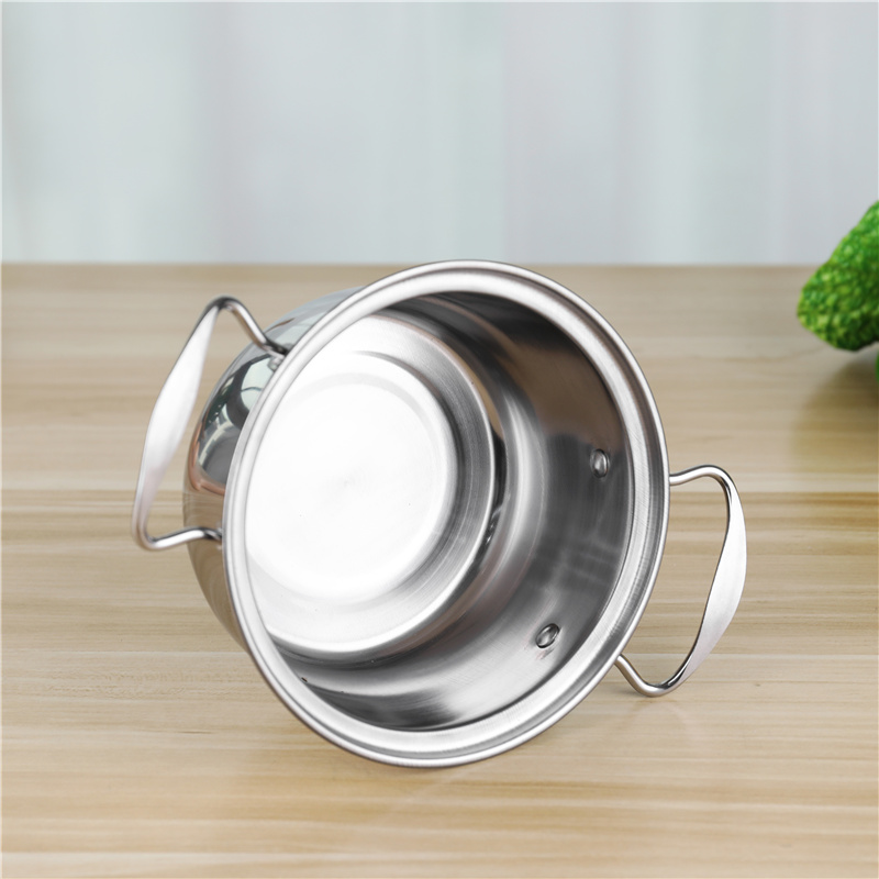 Glass Lid Stainless Steel 410 Cookware Set 12pcs Steamer Food Cooking Soup Pot