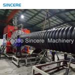 Reinforced Corrugated Sewerage Hdpe Pipe Making Machine Manufacturing Extruder
