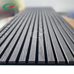 Quality Nontoxic Mildewproof Acoustic Slat Wall , Heat Insulated Wooden Slatted Panel wholesale