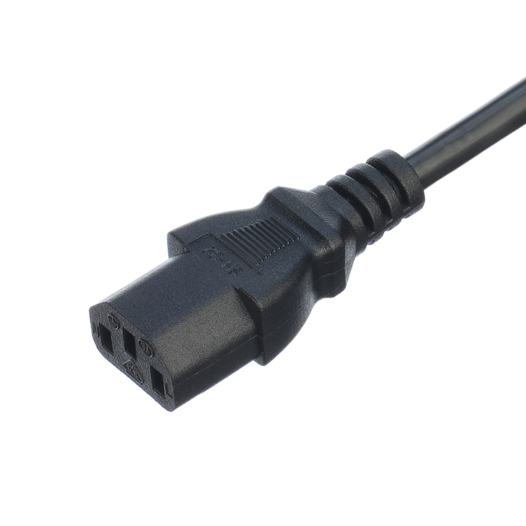 Network SDK UK BS Standard C5 C19 Connector 3 Pin Line Lead Strip Wire Power Cord 3 Prong Ac Cord Supply IEC Cable Black
