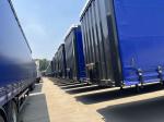 3 Axles Box Body Curtain Side Van Truck Semi Cargo Trailer