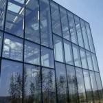 Insulated Aluminum Glass Curtain Wall Customized Building Tempered Glass