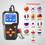 Konnwei KW650 ABS BCI100 FCC Car Battery Tester 6-12V 2.4 Inchs LCD