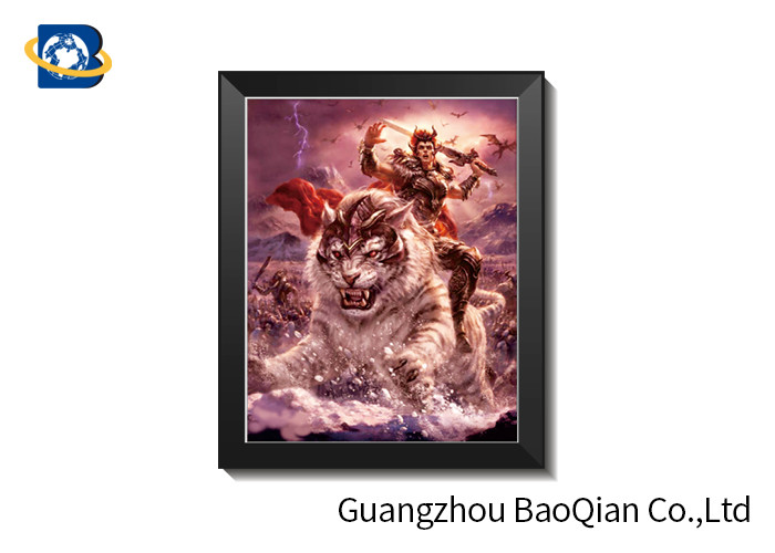 Knight Theme ODM 3D Lenticular Sheet Picture With PVC Frame 30 X 40 CM