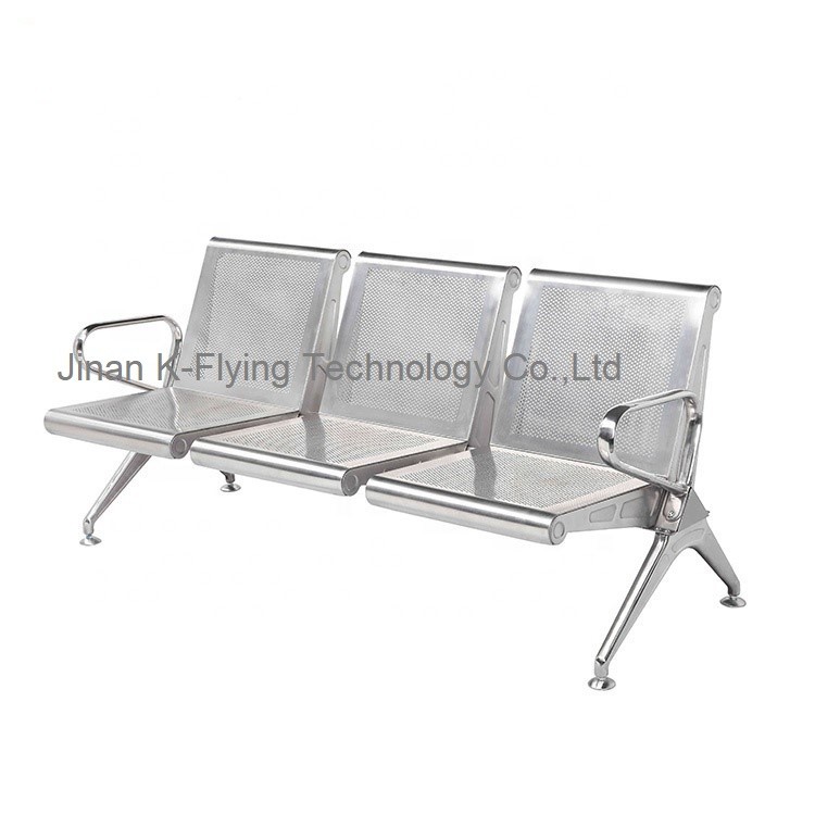 L68cm 3 Seater Waiting Chair , ISO Hospital Tools And Equipments