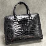 Exotic Real True Alligator Belly Skin Office Men's Briefcase Bag Authentic