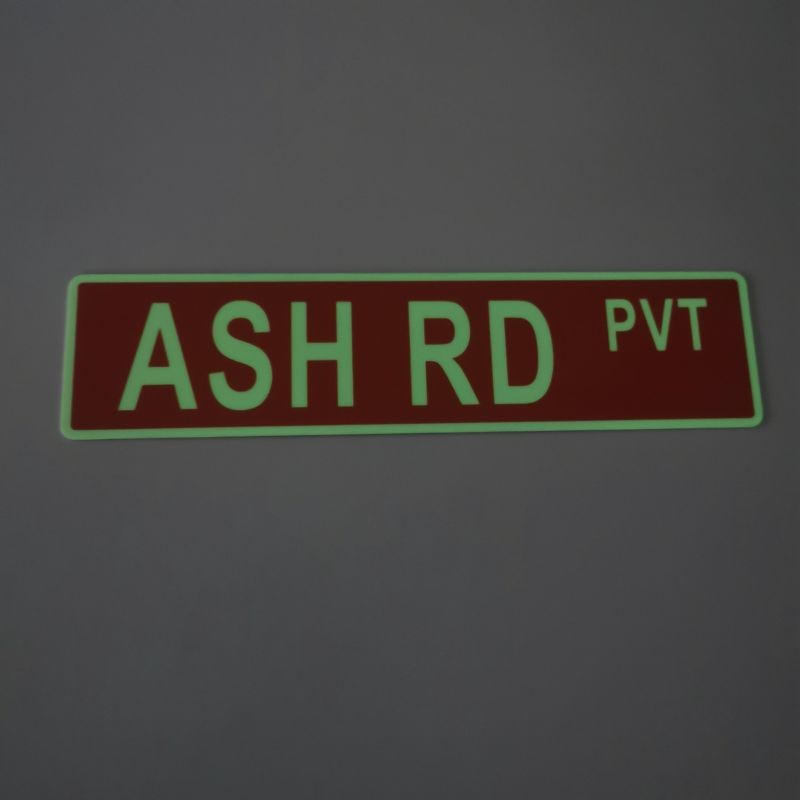 Non-Flammable Photoluminescent Signage Non-Corrosive And Aluminum Material