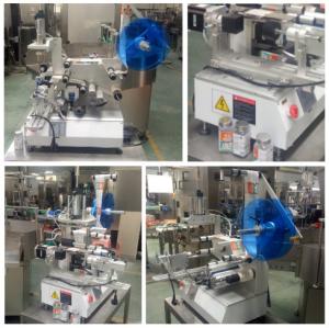 Quality Square Flat Semi Automatic Bottle Labeler No Wrinkles Convenient Adjustment wholesale