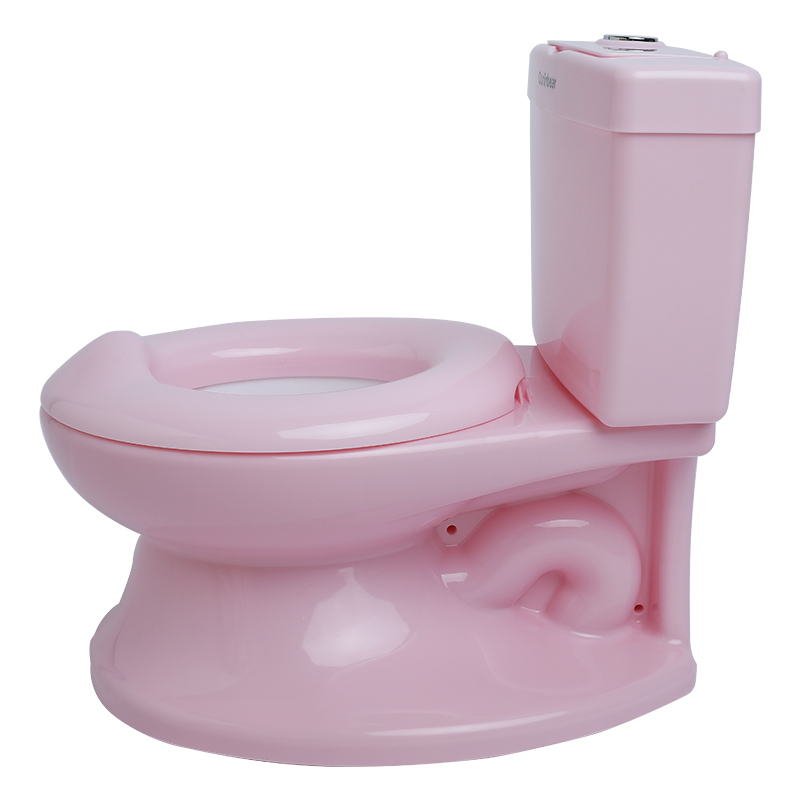 Eco Friendly Pink Printed Baby Potty Toilet With Custom Logo