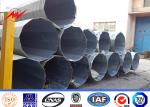 Bitumen Diameter 100 - 300 17M Electric Galvanized Steel Pole with Cross Arm