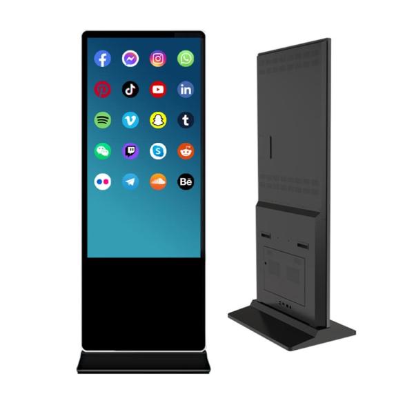 Indoor Floor Standing Digital Signage Display With Android Windows Operating