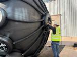 Marine Rubber Fender Wholly Wrapped Technology Highly Durable