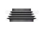 Black Nitrile Buna N Custom Rubber Bellows Oil Resistance For Papermaking