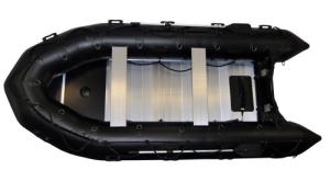 Quality Black Long Military Inflatable Boats , 8 Person Motorized Inflatable Boat wholesale
