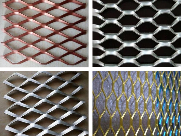 4ft X 8ft Diamond Hole Perforated 8mm Aluminum Expanded Sheet For Security Wall