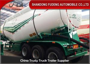 Quality 55CBM Cement Trailer With Air Compressor , Tri Axle Cement Tanker Semi Trailer wholesale