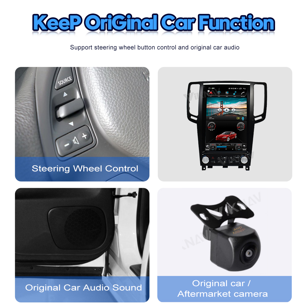 ABS 12.1inch Car Radio Multimedia Player For Infiniti G25 G37 2004-2015
