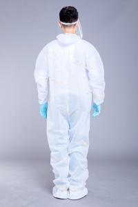 Quality PP Non Woven Waterproof Dustproof Antibacterial Coveralls wholesale