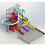 Wear Resistance Combo Water Slide Easy Installation Water Park Slide